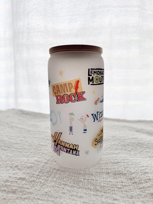 Childhood Nostalgia Glass Cup