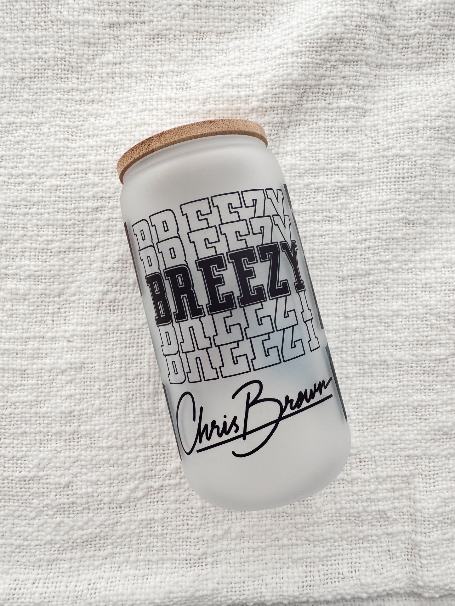 Chris Brown Breezy Glass Cup