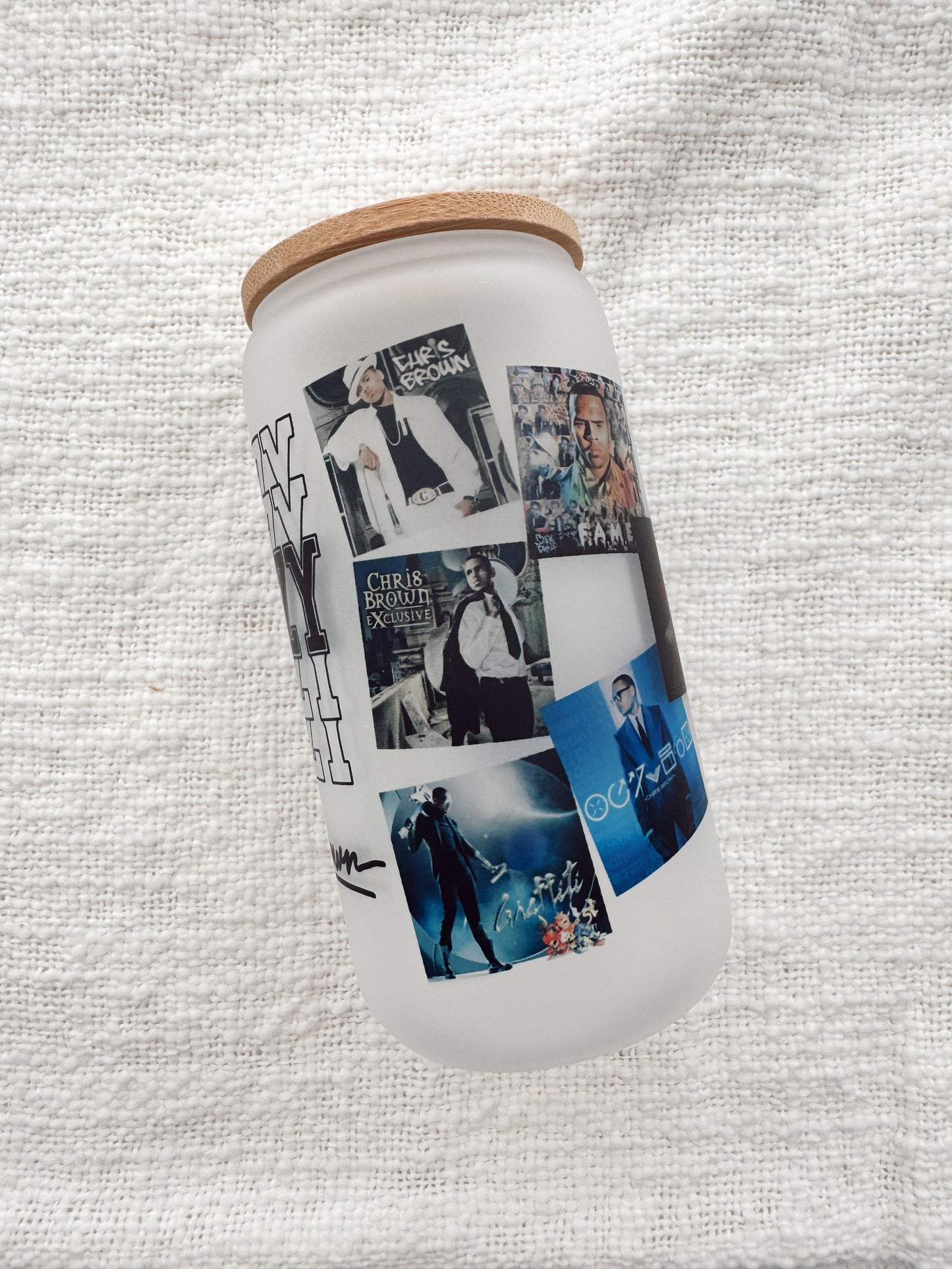 Chris Brown Breezy Glass Cup